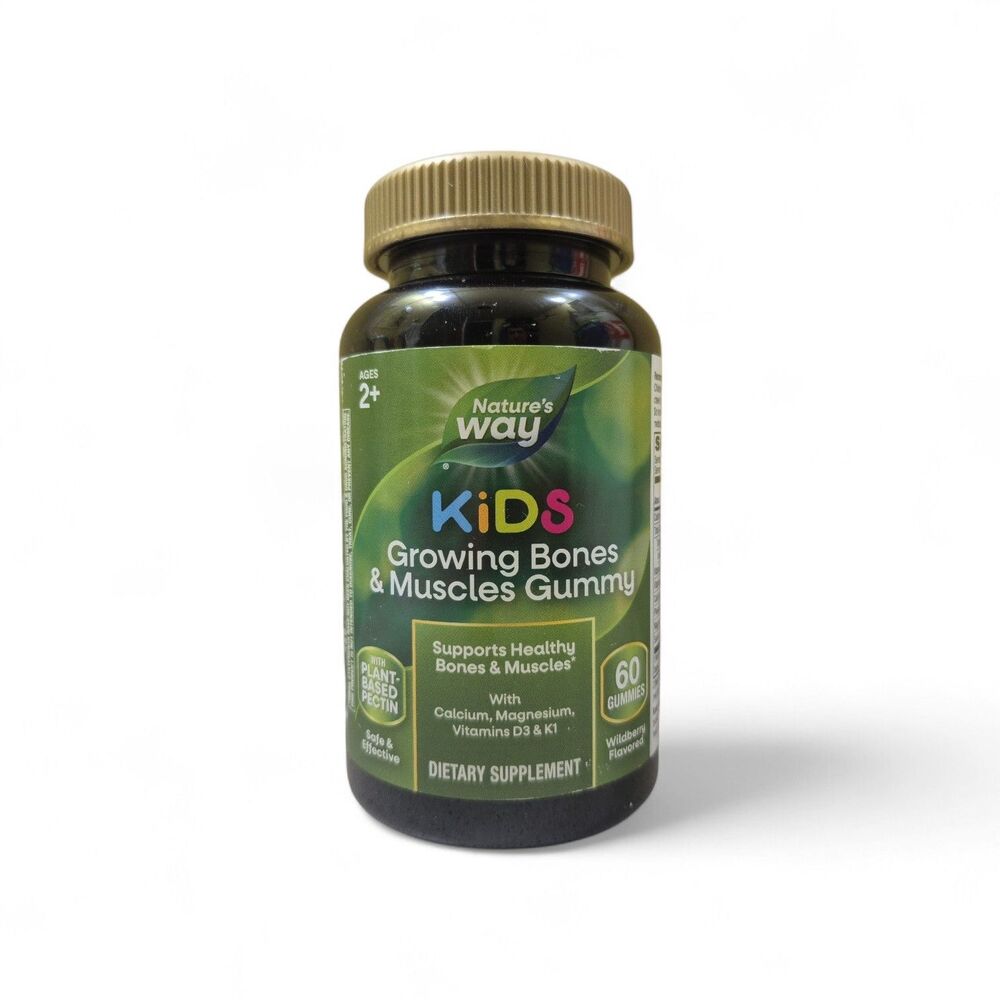 Kids Growing Bones  Muscles, Calcium  Vita D, Ages 2+ Wildberry Flav 60. 11/26